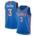 Oklahoma City Thunder Nike Icon Edition Swingman Jersey - Blue - Jared McCain - Unisex