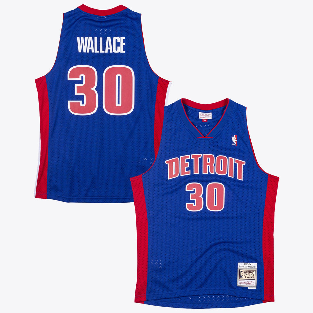 Detroit Pistons Mitchell & Ness Rasheed Wallace 2003 Swingman Authentic Jersey - Royal Blue