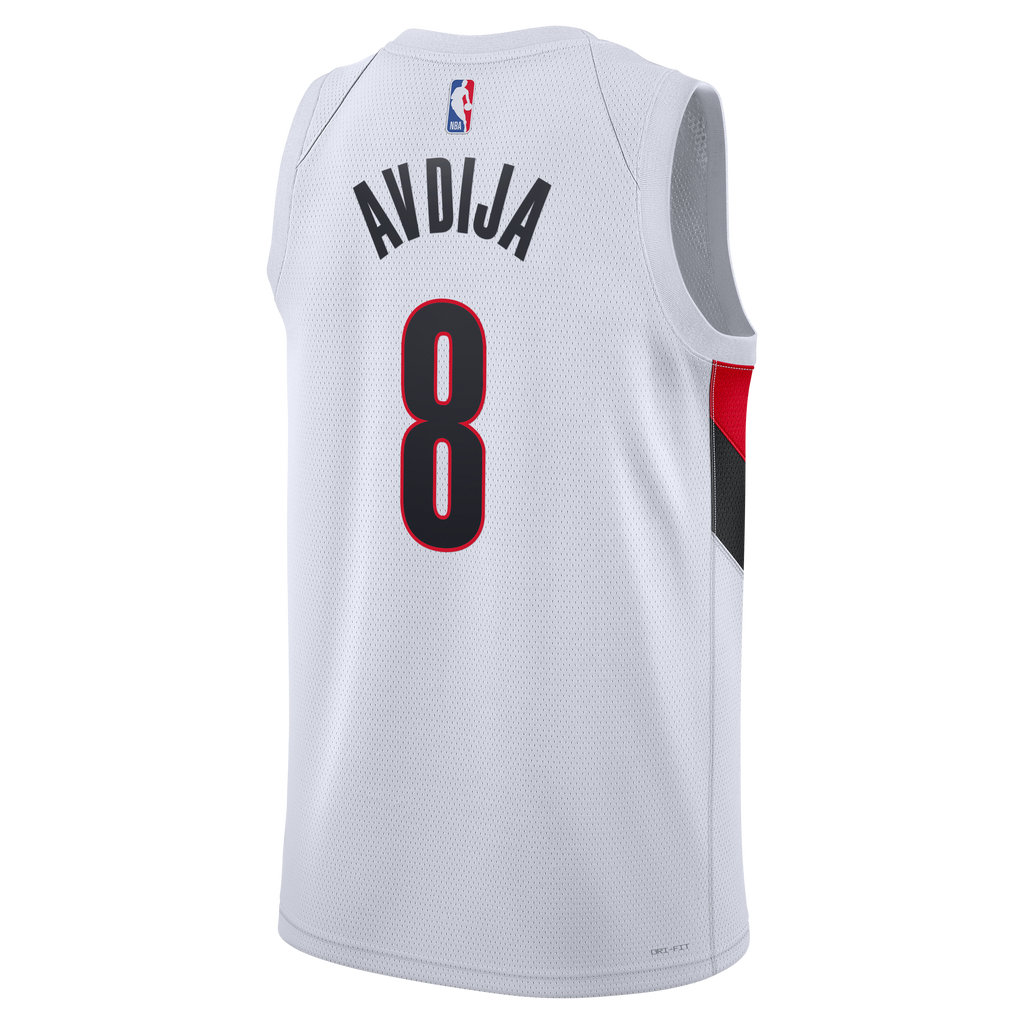 Portland Trail Blazers Nike Replica Association Edition Swingman Jersey - White - Deni Avdija - Unisex