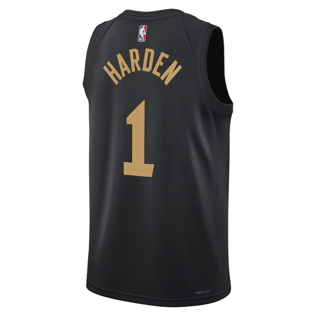 Cleveland Cavaliers Jordan Brand Statement Edition Swingman Jersey - Black - James Harden - Unisex