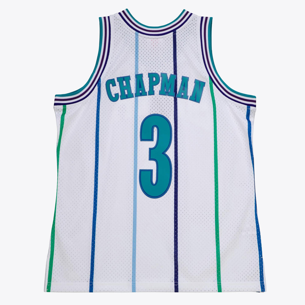 Charlotte Hornets Mitchell & Ness Rex Chapman 1988 Authentic Jersey - White