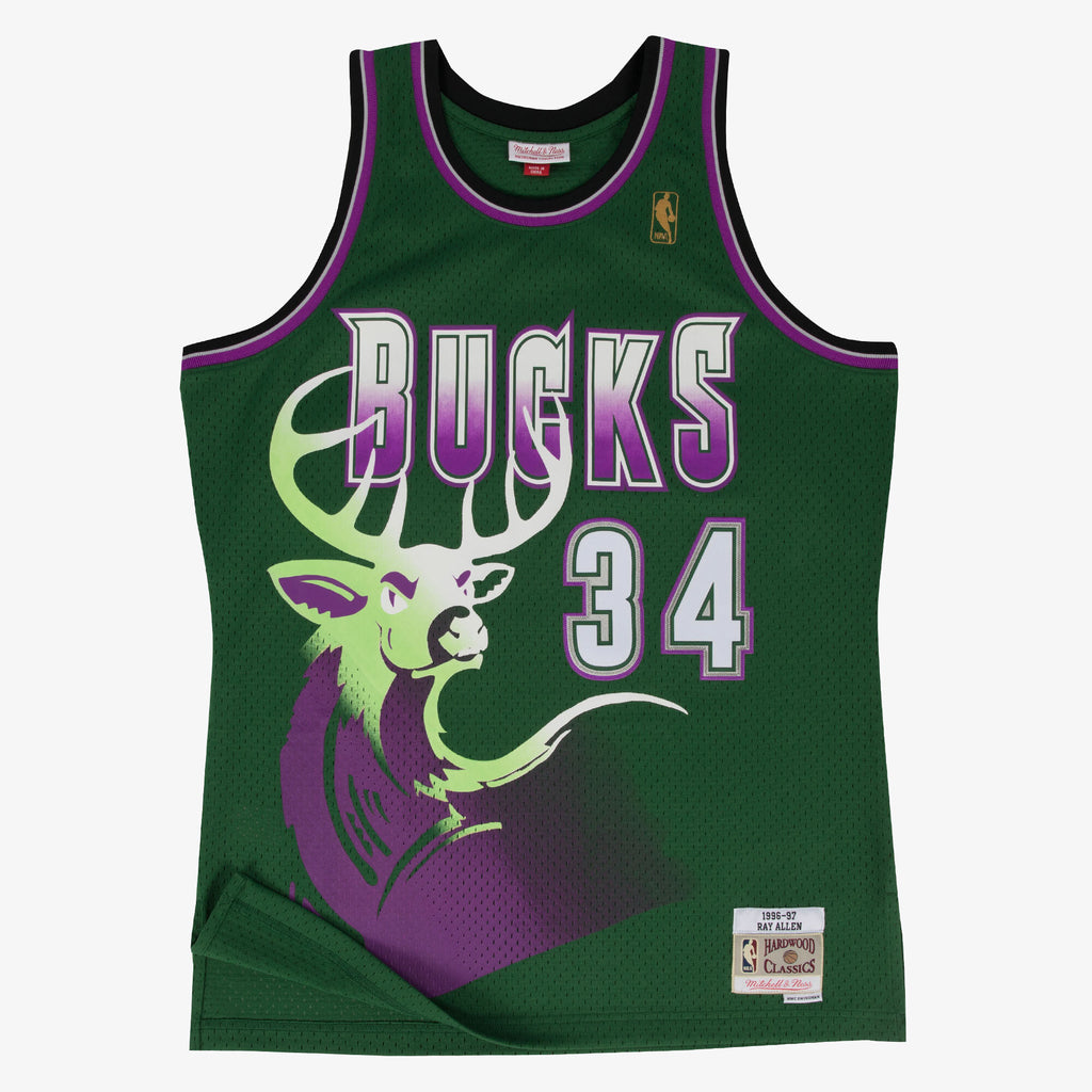 Milwaukee Bucks Mitchell & Ness Swingman Jersey Alternate Ray Allen 1996-97