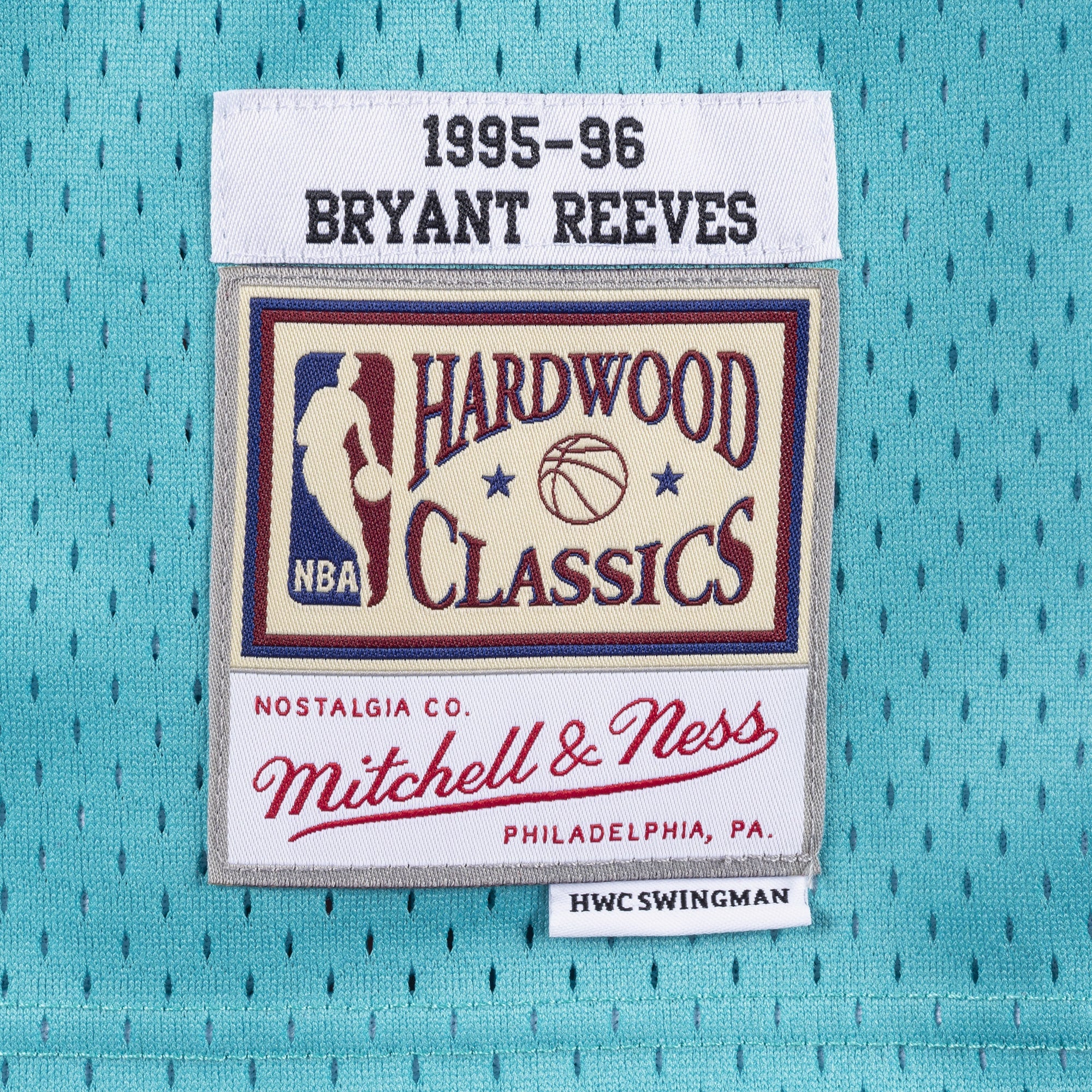 Vancouver Grizzlies Mitchell & Ness Bryant Reeves 1995 Swingman Authentic Jersey - Teal