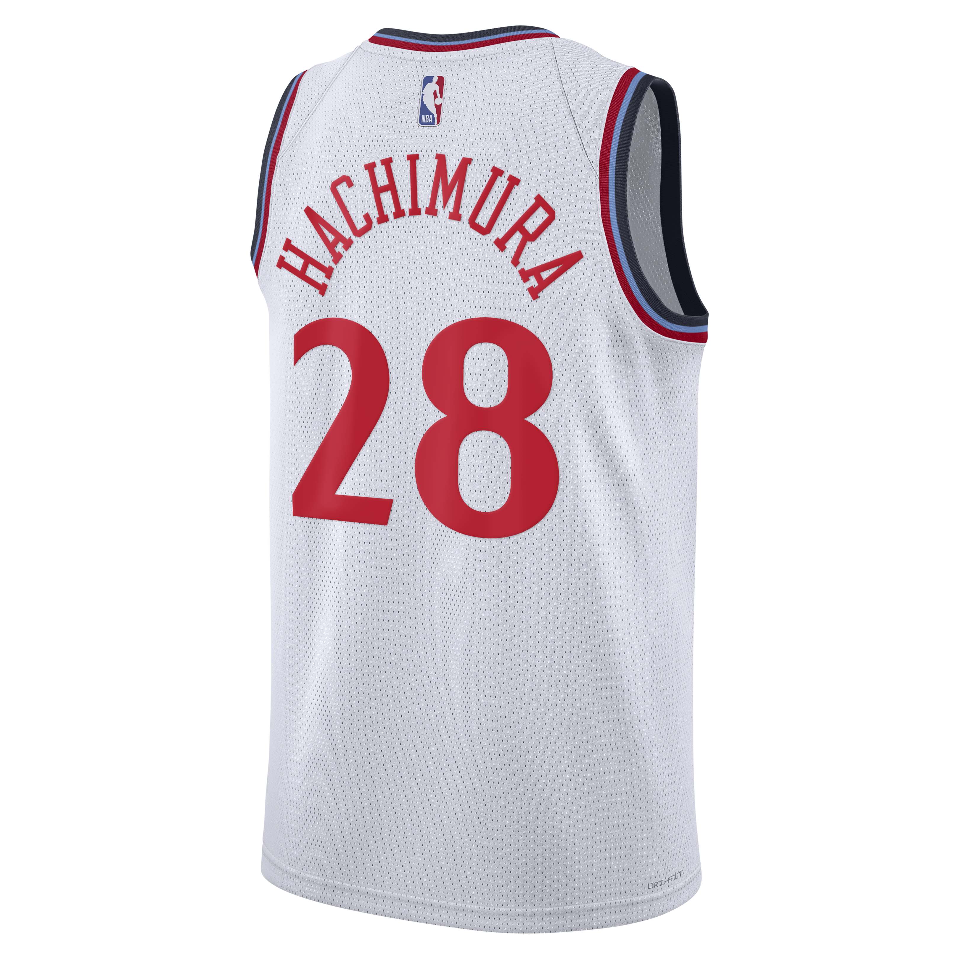 Los Angeles Clippers Nike Replica Association Edition Swingman Jersey - White - Rui Hachimura - Unisex