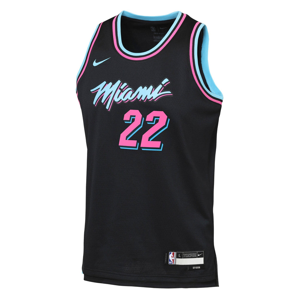 Miami Heat Nike 2025/26 City Edition Swingman Jersey - Black - Andrew Wiggins - Youth