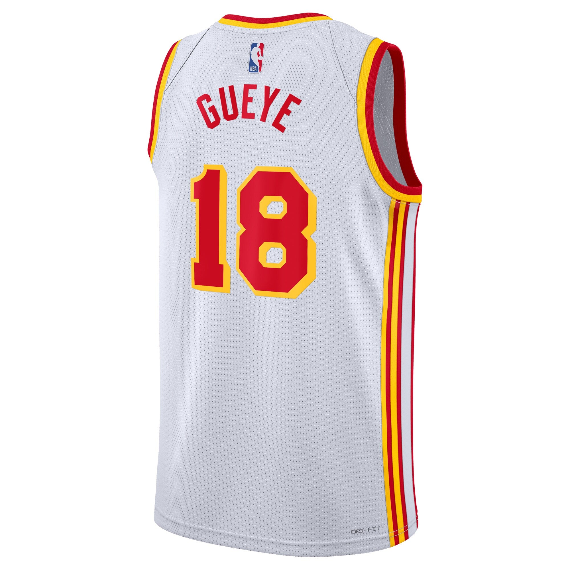Atlanta Hawks Nike Association Edition Swingman Jersey - White - Mouhamed Gueye - Unisex