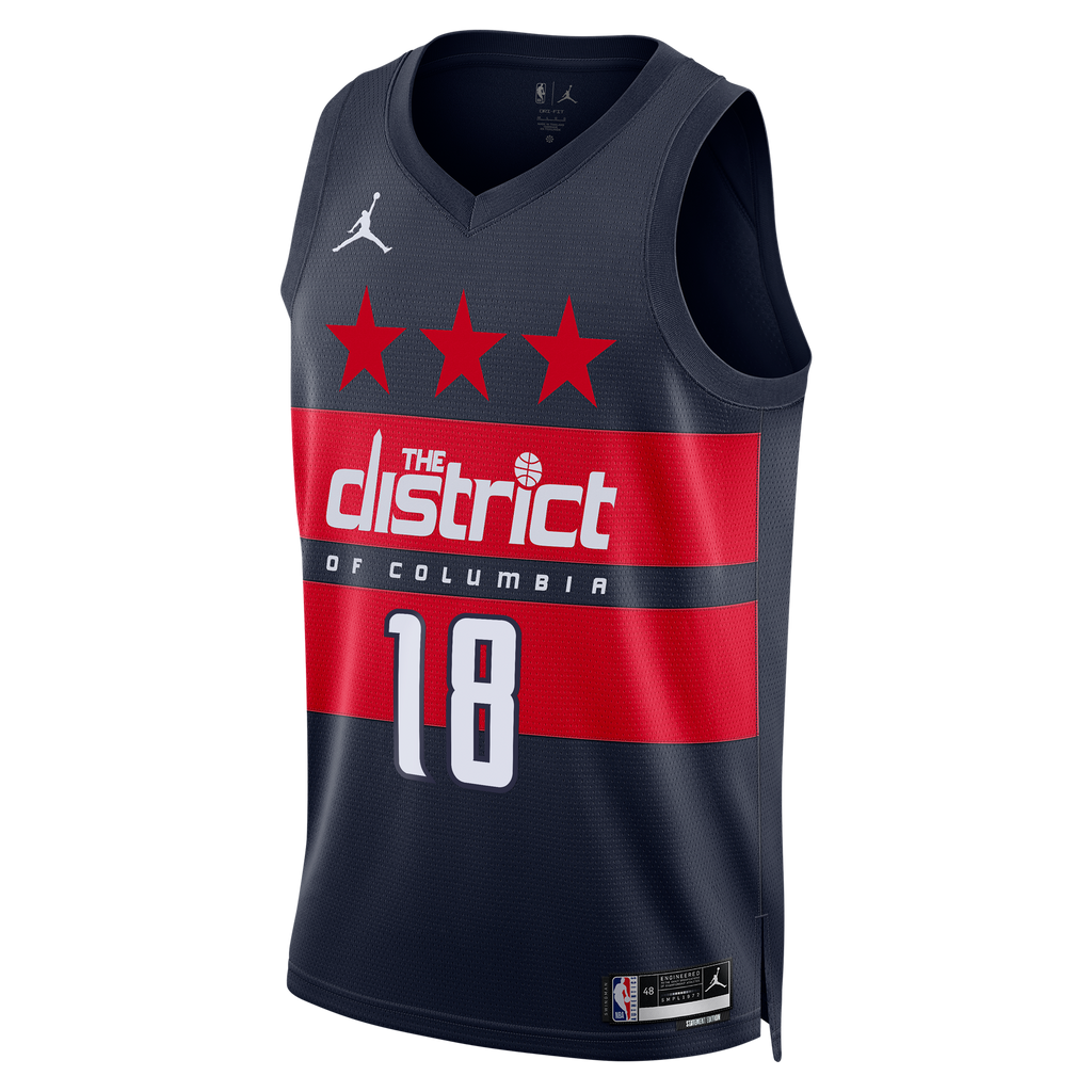 Washington Wizards Jordan Brand Statement Edition Swingman Jersey - Navy - Kyshawn George - Mens