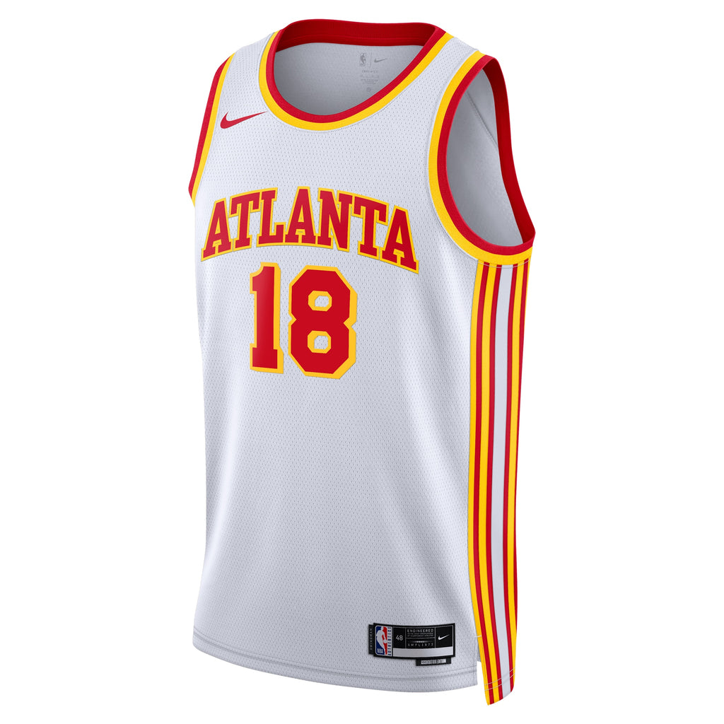 Atlanta Hawks Nike Association Edition Swingman Jersey - White - Mouhamed Gueye - Unisex