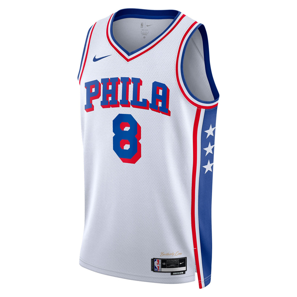 Philadelphia 76ers Nike Association Edition Swingman Jersey - White - Paul George - Unisex