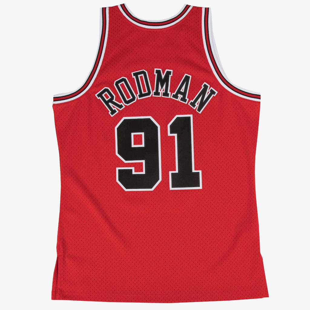 Chicago Bulls Mitchell & Ness Swingman Jersey Road Dennis Rodman 1997-98