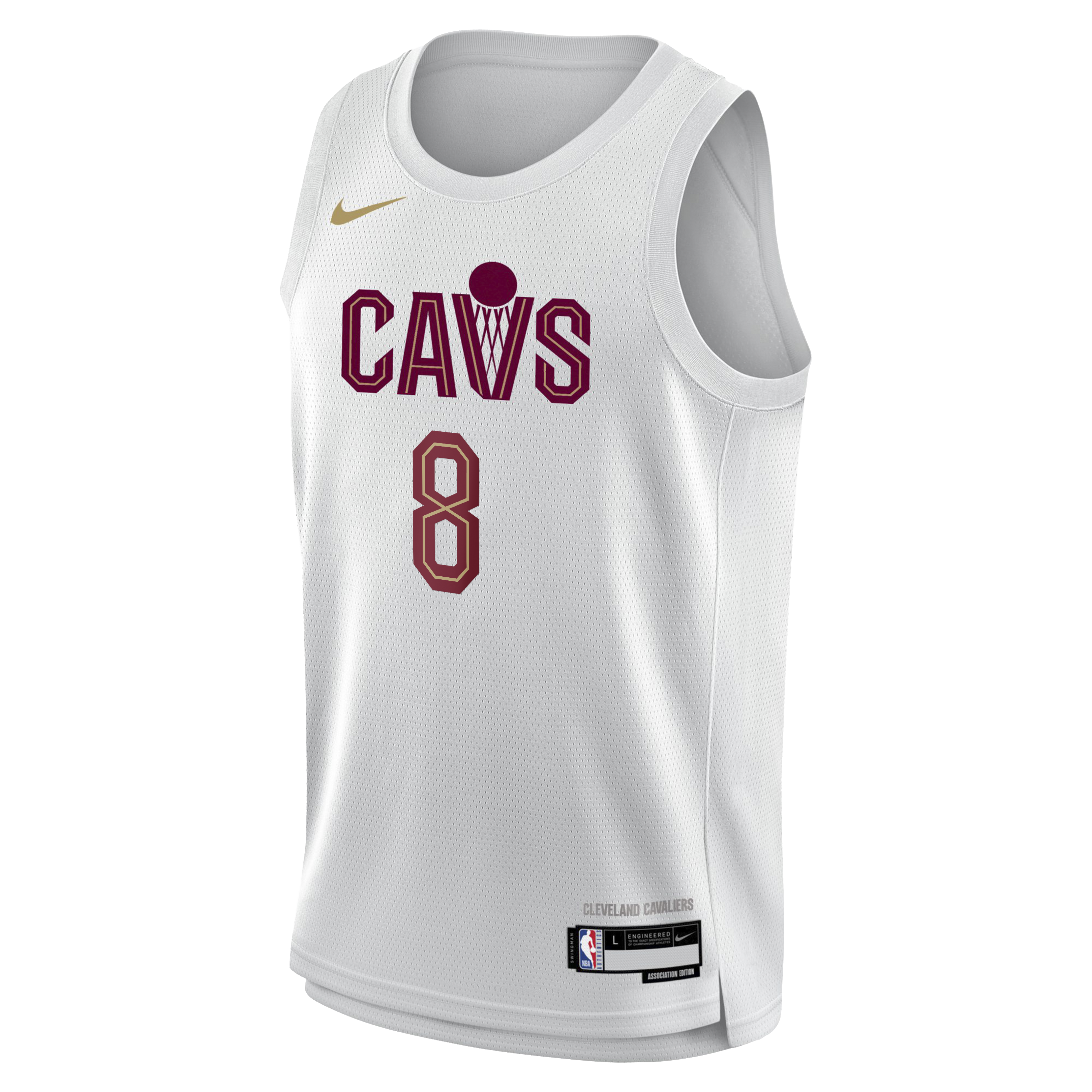 Cleveland Cavaliers Nike Association Edition Swingman Jersey - White - Dennis Schröder - Youth
