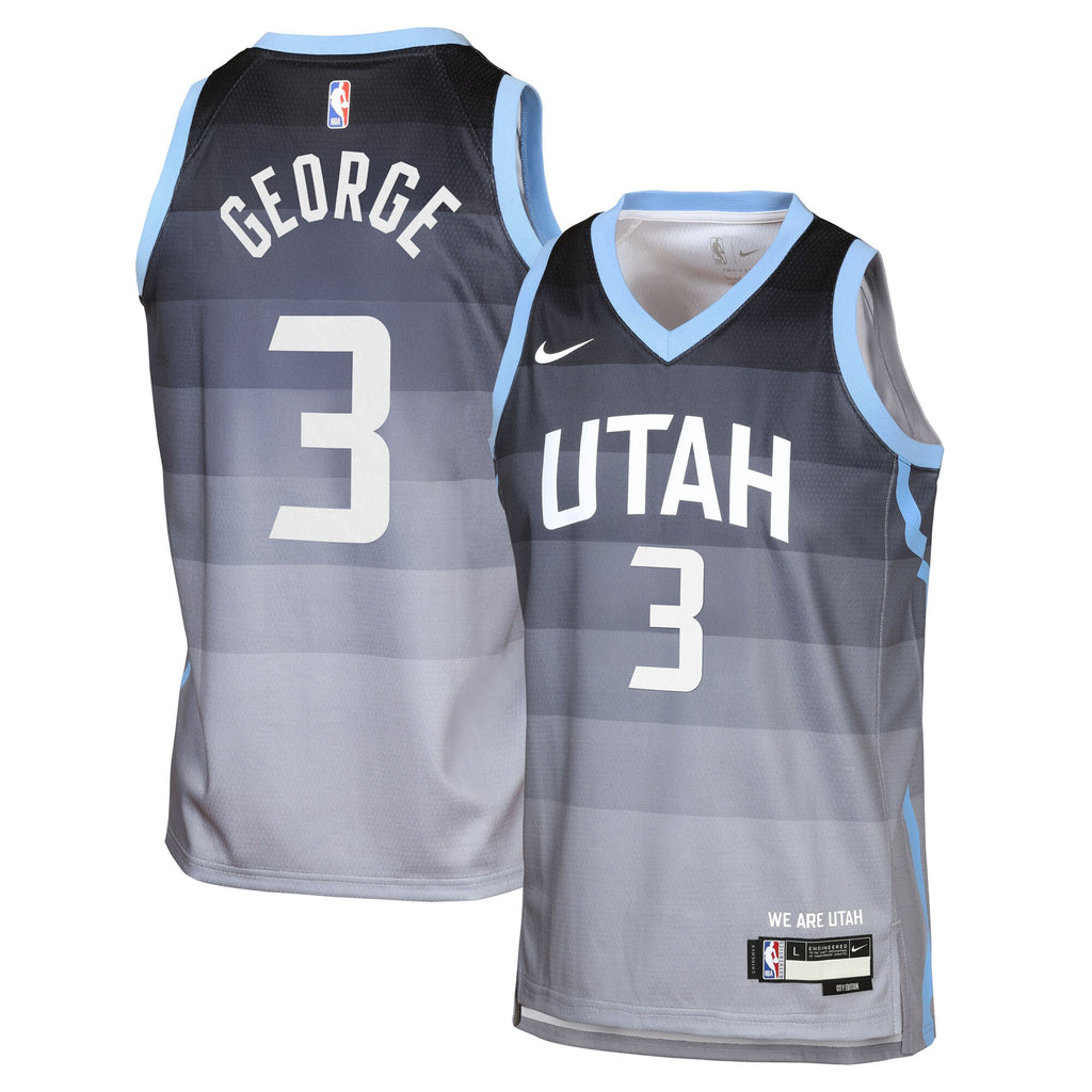Utah Jazz Nike 2025/26 City Edition Swingman Jersey - Gray - Keyonte George - Youth