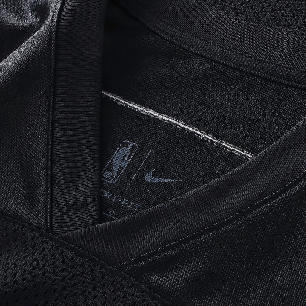 Boston Celtics Nike Courtside Football Jersey - Black - Mens
