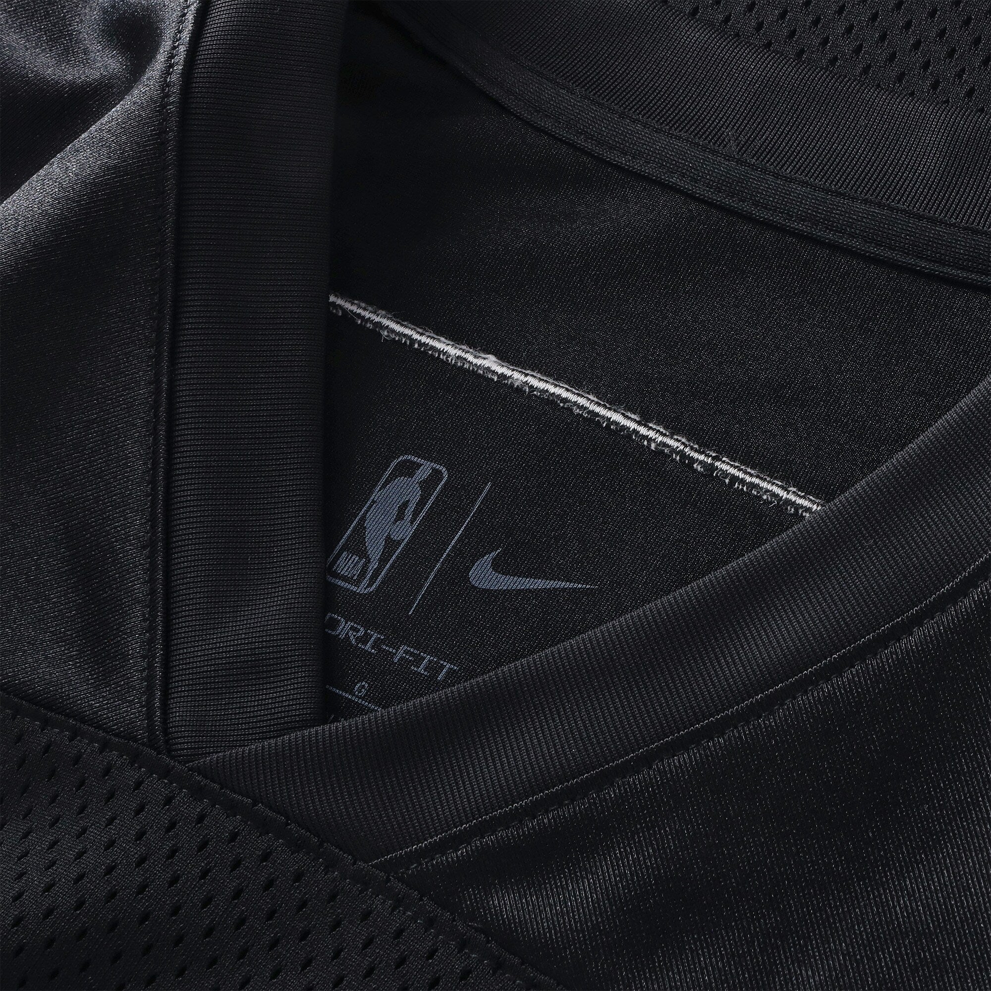 Boston Celtics Nike Courtside Football Jersey - Black - Mens