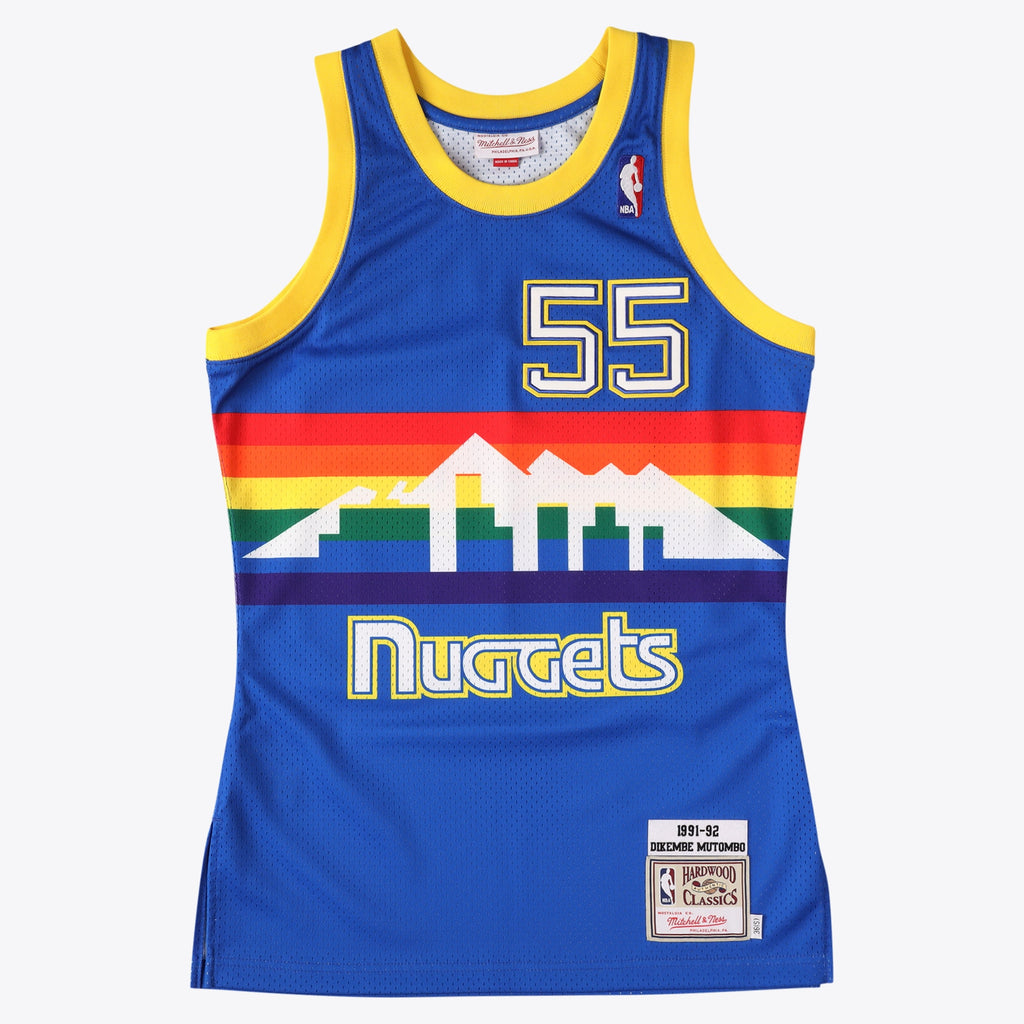 Denver Nuggets Mitchell & Ness Dikembe Mutombo Authentic Jersey - Royal Blue