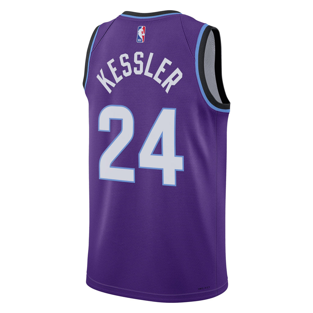 Utah Jazz Nike Replica Icon Edition Swingman Jersey - Purple - Walker Kessler - Youth
