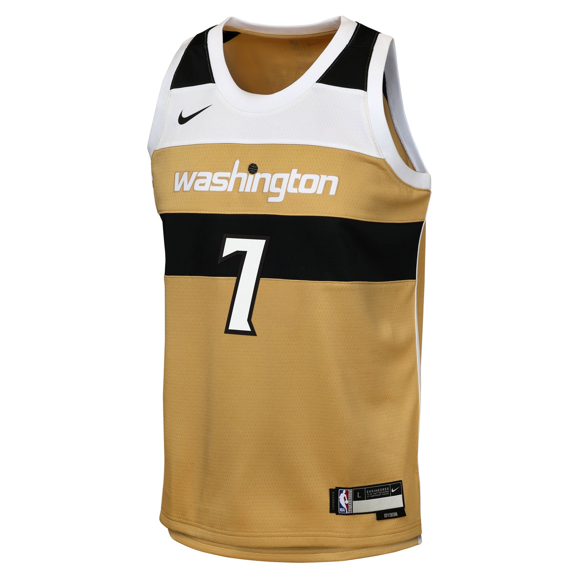 Washington Wizards Nike 2025/26 City Edition Swingman Jersey - Tan - Carlton Carrington - Youth