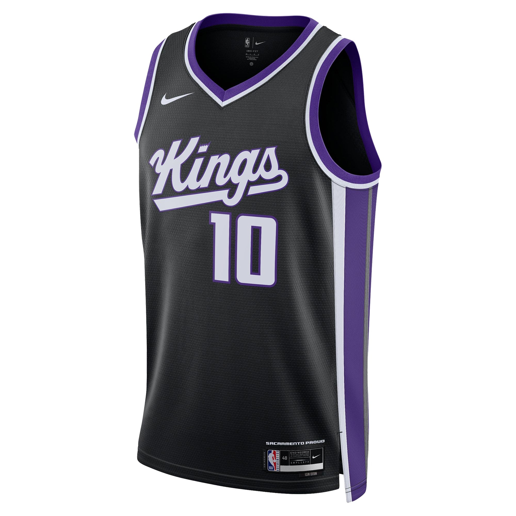 Sacramento Kings Nike Icon Edition Swingman Jersey - Black - DeMar DeRozan - Unisex