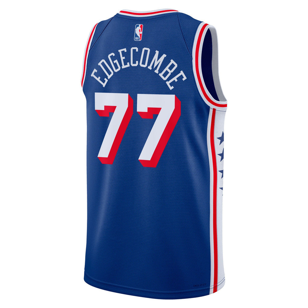 Philadelphia 76ers Nike Icon Edition Swingman Jersey - Royal - VJ Edgecombe - Unisex