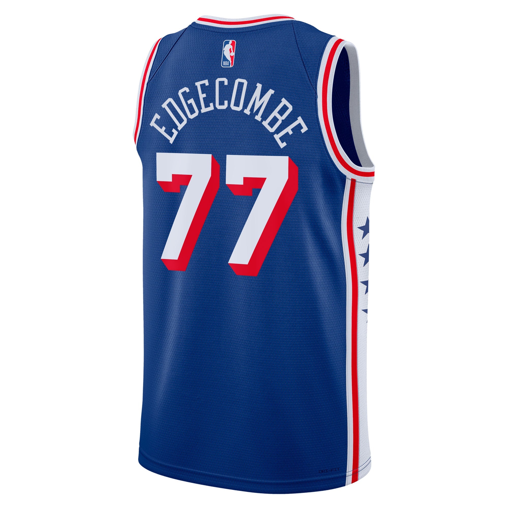 Philadelphia 76ers Nike Icon Edition Swingman Jersey - Royal - VJ Edgecombe - Unisex