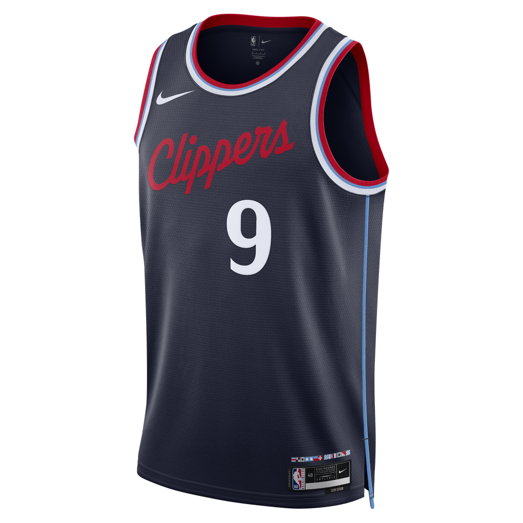 Los Angeles Clippers Nike Replica Icon Edition Swingman Jersey - Navy - Bennedict Mathurin - Youth