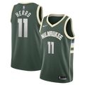 Milwaukee Bucks Nike Icon Edition Swingman Jersey - Hunter Green - Tyler Herro - Youth