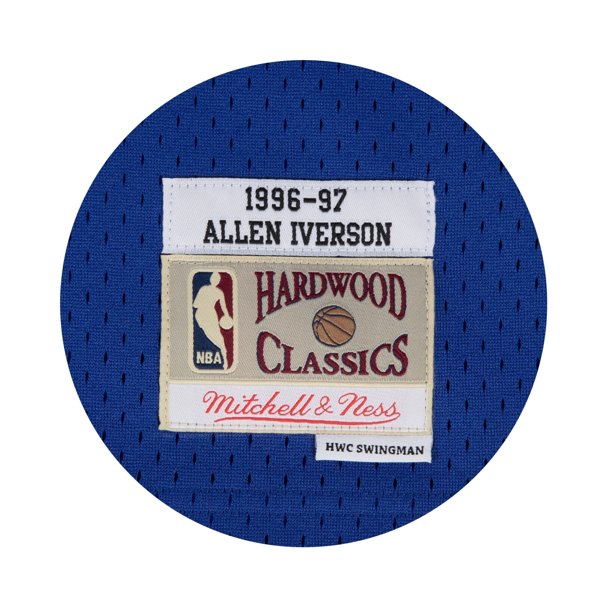 Philadelphia 76ers Allen Iverson 1997 Hardwood Classics Alternate Swingman Jersey by Mitchell & Ness - Blue - Mens