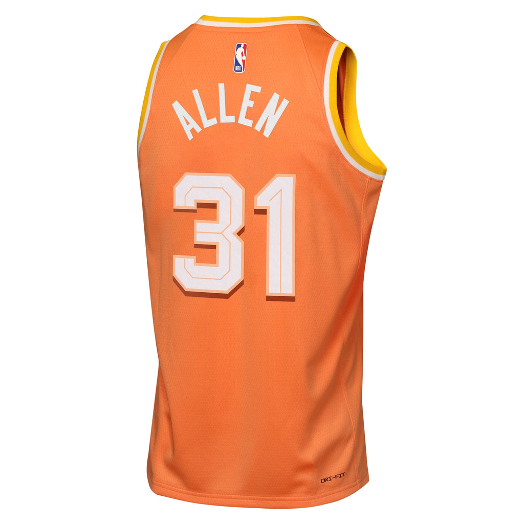 Cleveland Cavaliers Nike 2025/26 City Edition Swingman Jersey - Orange - Jarrett Allen - Youth