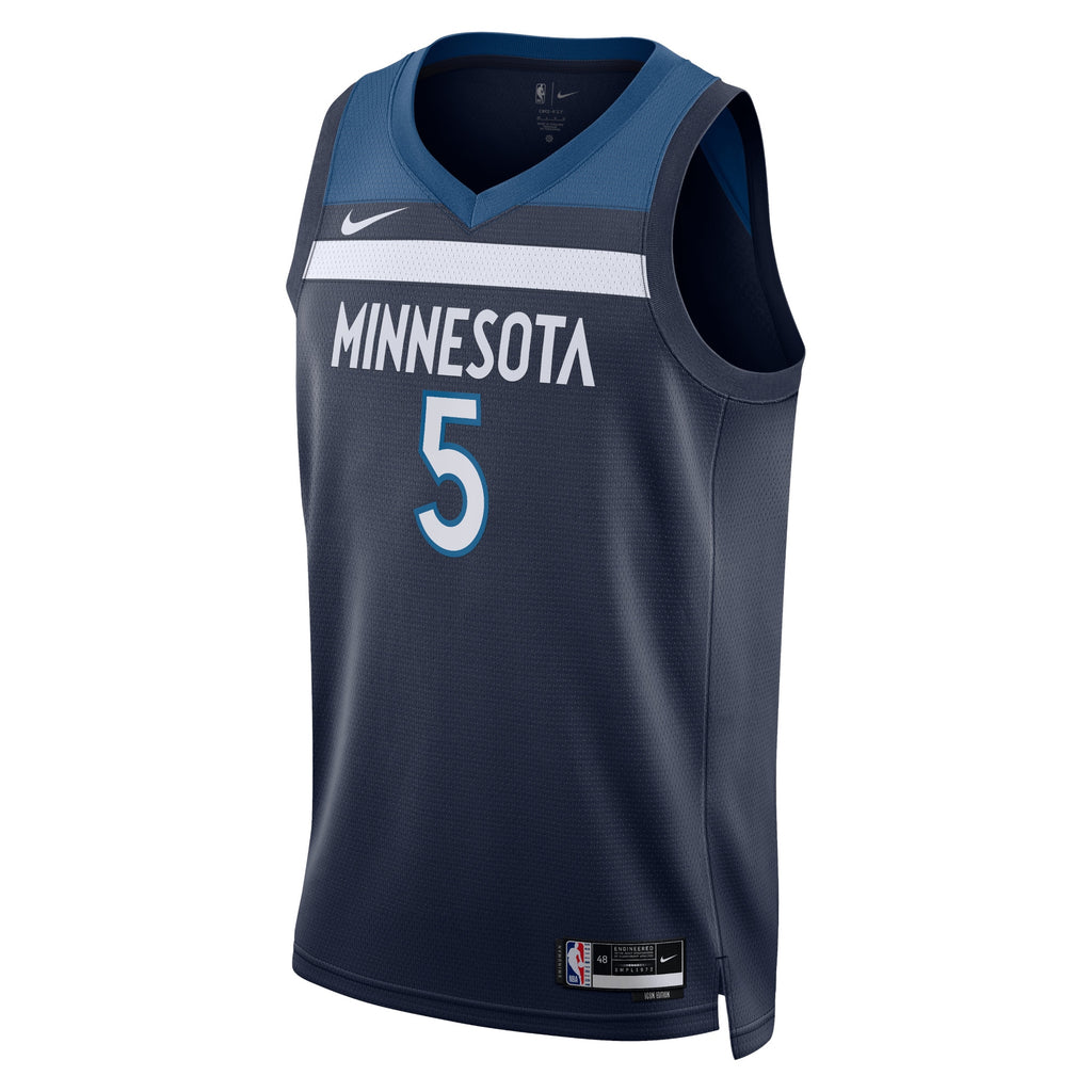 Minnesota Timberwolves Nike Icon Edition Swingman Jersey - Navy - Anthony Edwards - Unisex