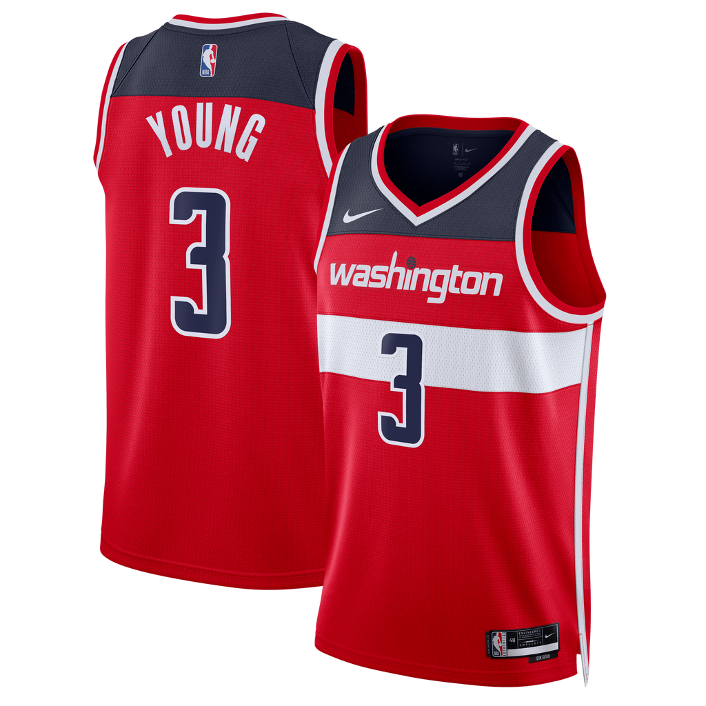 Washington Wizards Nike Icon Edition Swingman Jersey - Red - Trae Young - Unisex