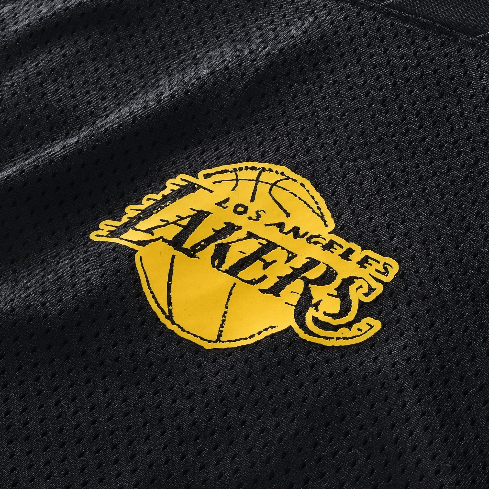 Los Angeles Lakers Nike Courtside Football Jersey - Black - Mens