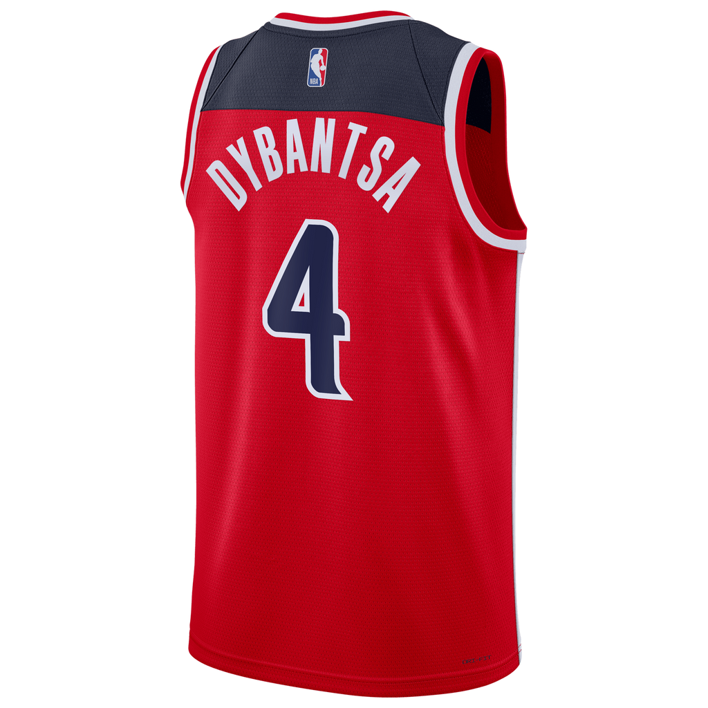 Washington Wizards Nike Icon Swingman Jersey - Red - AJ Dybantsa - Unisex