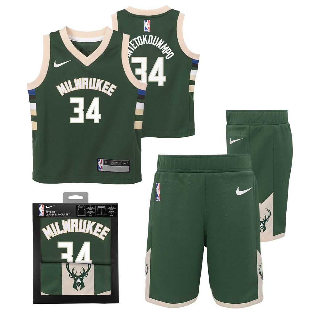 Milwaukee Bucks Replica Icon Jersey Box Set - Giannis Antetokounmpo - Infant
