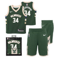 Milwaukee Bucks Replica Icon Jersey Box Set - Giannis Antetokounmpo - Infant