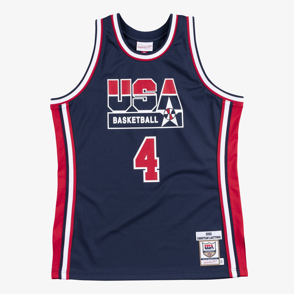 USA Basketball Mitchell & Ness Authentic Jersey Christian Laettner 1992