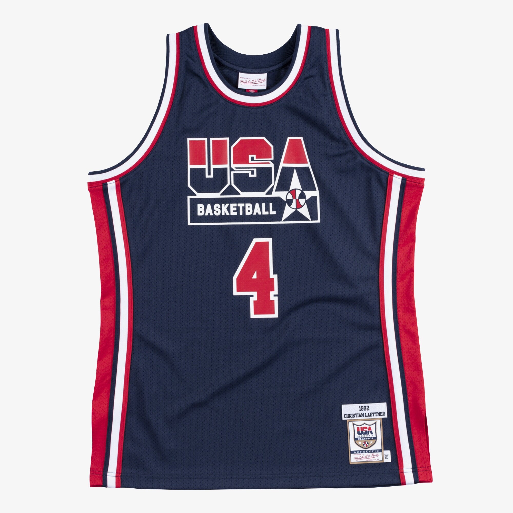 USA Basketball Mitchell & Ness Authentic Jersey Christian Laettner 1992
