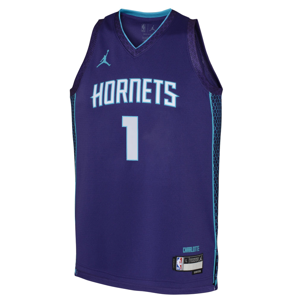 Charlotte Hornets NBA Statement Swingman Jersey - Lamelo Ball - Youth