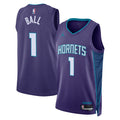 Charlotte Hornets Jordan Brand Statement Edition Swingman Jersey - Purple - LaMelo Ball - Unisex