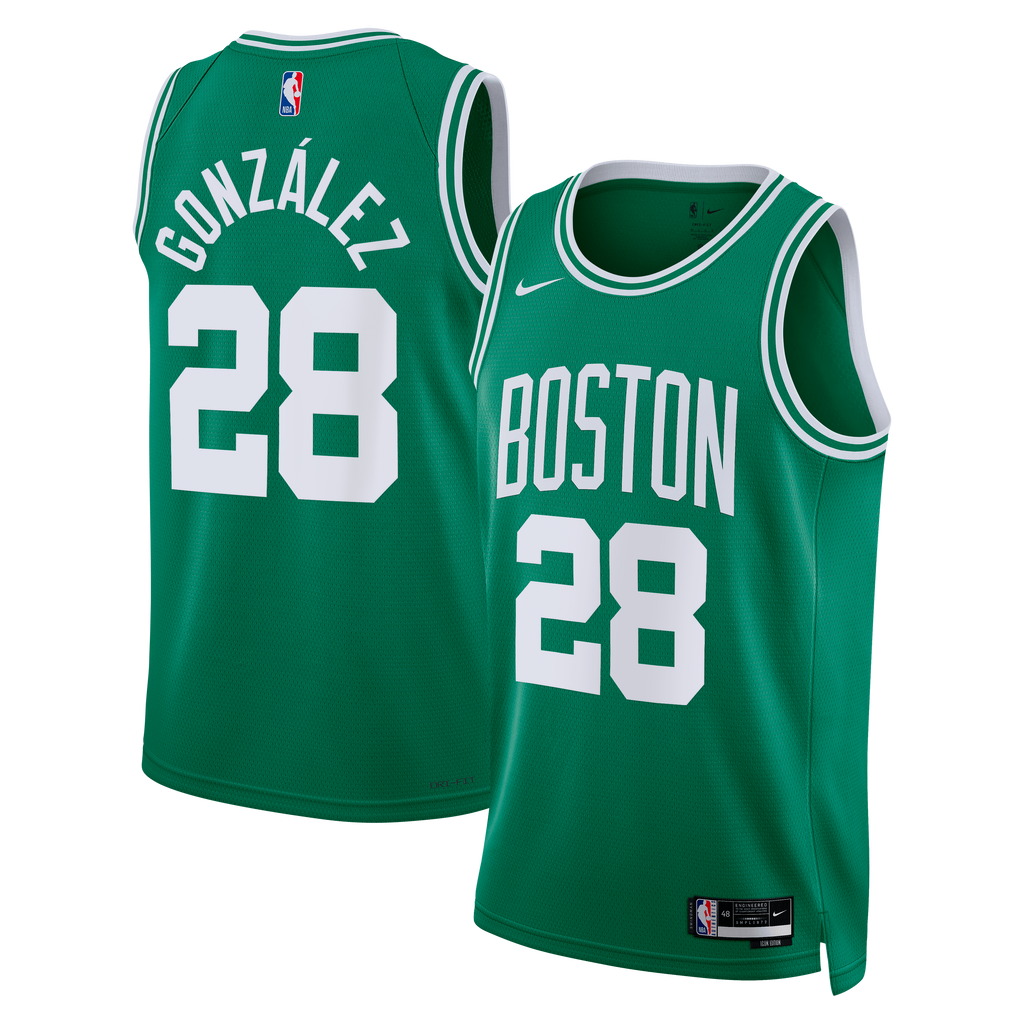 Boston Celtics Nike Icon Edition Swingman Jersey - Kelly Green - Hugo González - Unisex