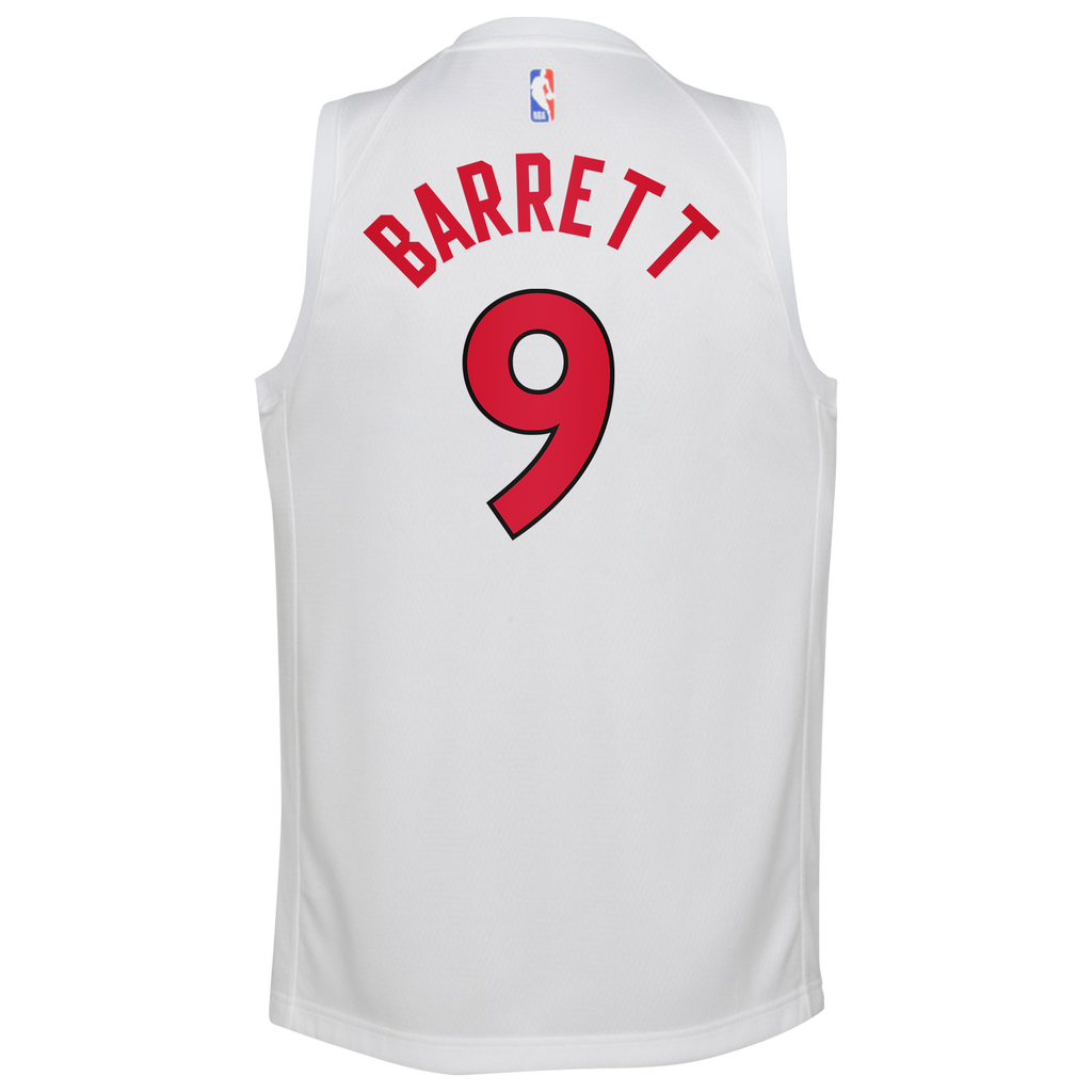 Toronto Raptors Nike Association Edition Swingman Jersey - White - RJ Barrett - Youth