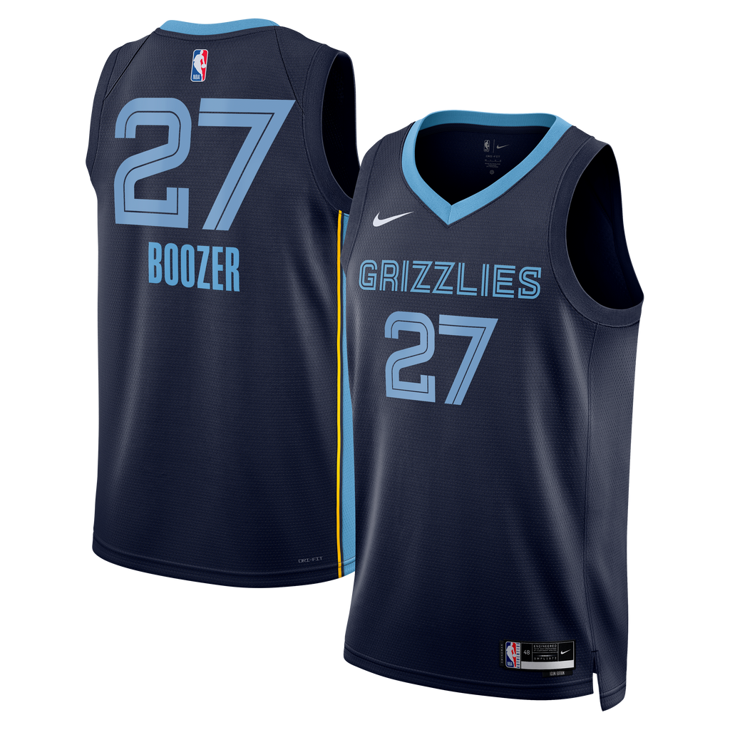 Memphis Grizzlies Nike Icon Swingman Jersey - Black - Cameron Boozer - Unisex