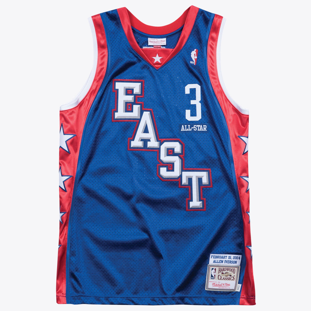 NBA Allen Iverson 2004 All-Star Authentic Jersey By Mitchell & Ness - Royal - Mens