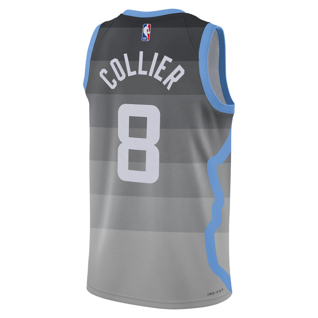 Utah Jazz Nike 2025/26 City Edition Swingman Jersey - Gray - Isaiah Collier - Unisex