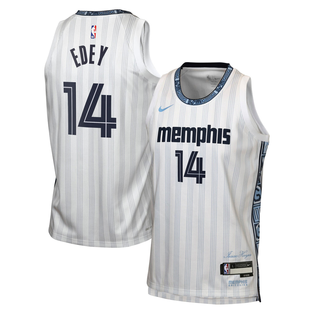 Memphis Grizzlies Nike 2025/26 City Edition Swingman Jersey - Gray - Zach Edey - Youth