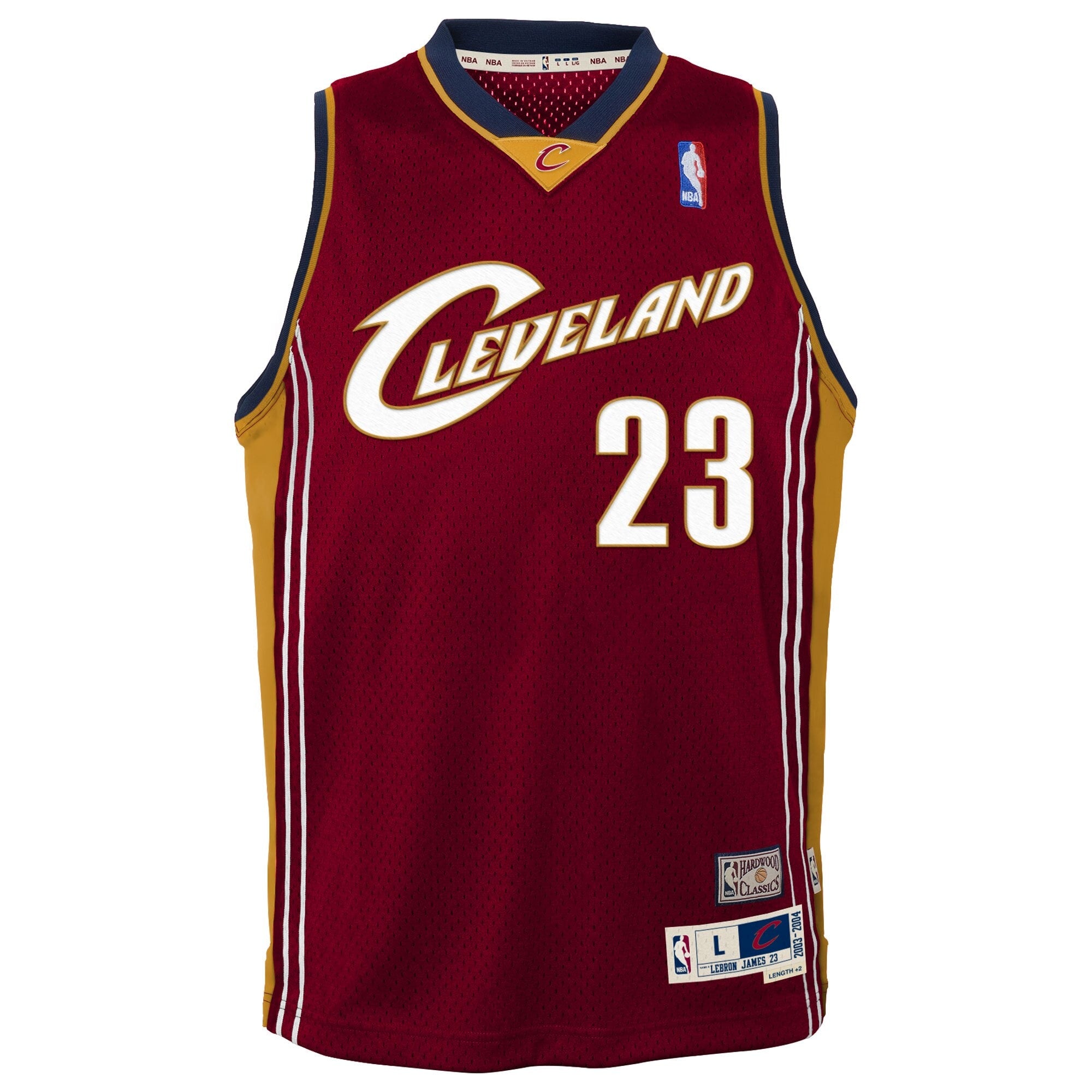 Cleveland Cavaliers LeBron James 2003-04 Hardwood Classics Swingman Jersey - Red Youth