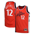 LA Clippers Jordan Brand Statement Edition Swingman Jersey - Red - Nick Martinelli - Youth