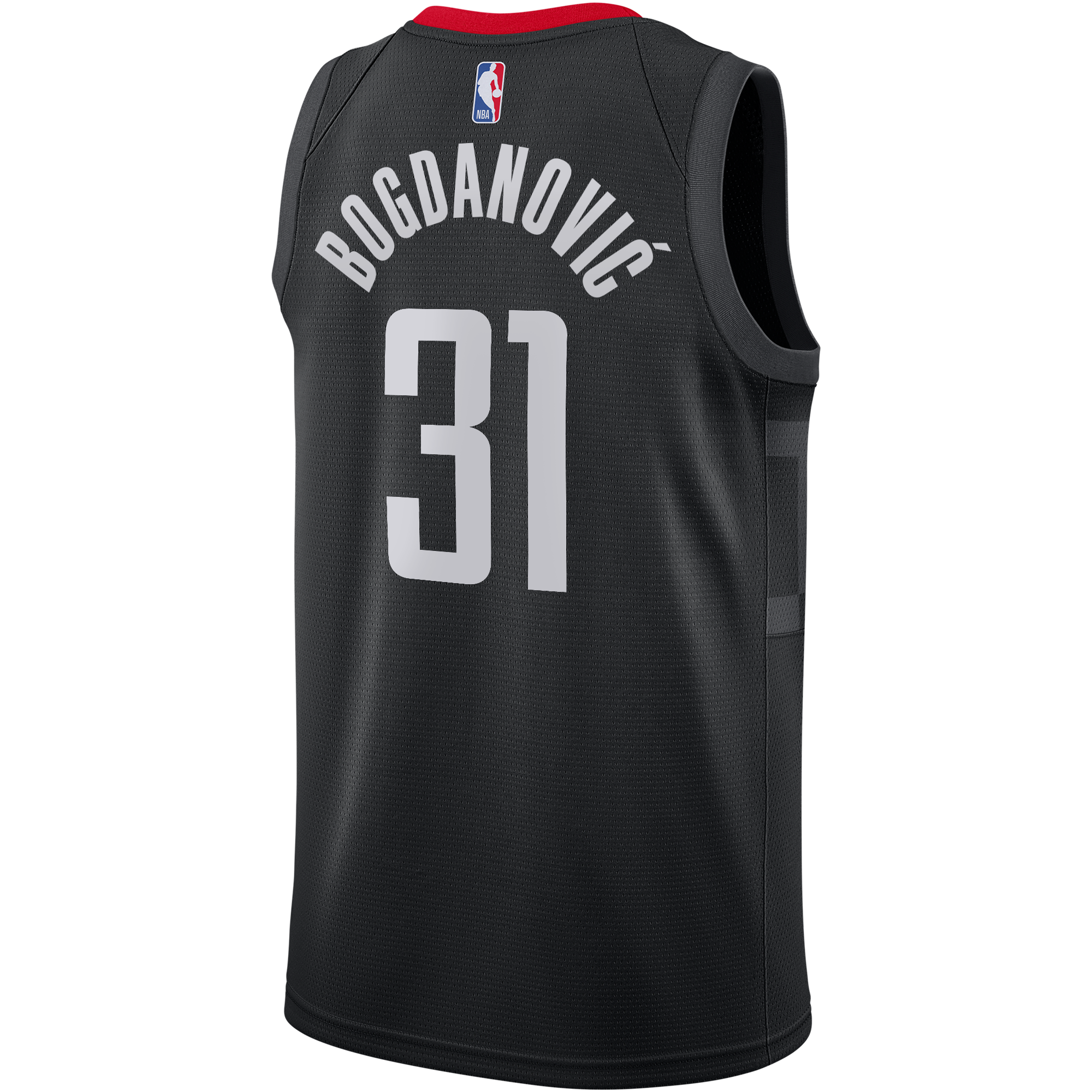 Houston Rockets Jordan Brand Statement Edition Swingman Jersey - Black - Bogdan Bogdanović - Youth