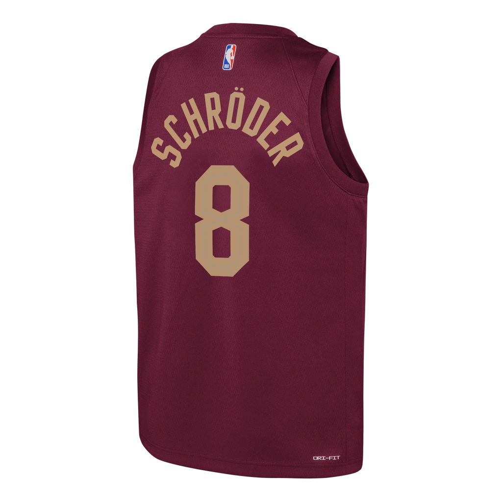 Cleveland Cavaliers Nike Icon Edition Swingman Jersey - Wine - Dennis Schröder - Youth