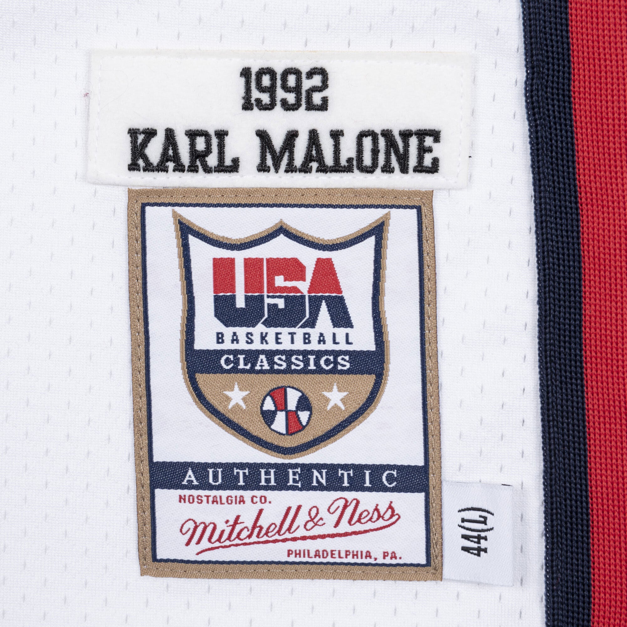 USA Basketball Mitchell & Ness Authentic Jersey Karl Malone 1992