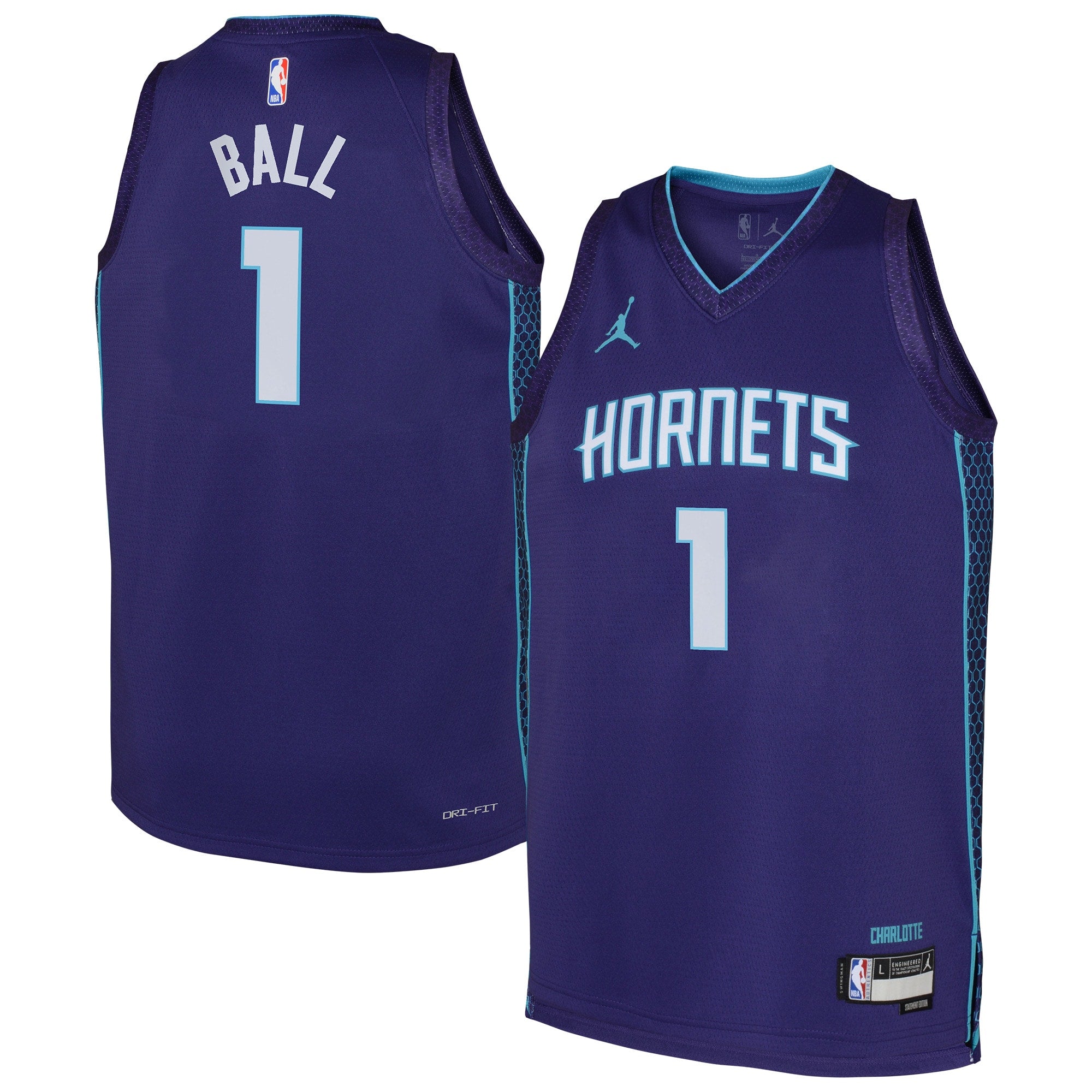 Charlotte Hornets NBA Statement Swingman Jersey - Lamelo Ball - Youth